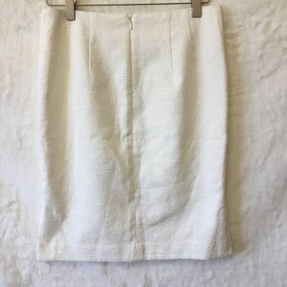 Loft White Slit Pencil Skirt - Picture 7 of 9